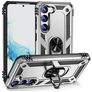 Mobigear Armor Ring Samsung Galaxy S23 Hoesje Hardcase Backcover Shockproof met Ringhouder - Zilver