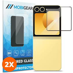 Mobigear Premium Samsung Galaxy Z Flip 5 Glazen Screenprotector - Case Friendly (2-Pack)