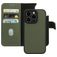 Mobiparts iPhone 14 Pro MagSafe Hoesje Echt Leer Uitneembare 2in1 Bookcase Portemonnee - Groen