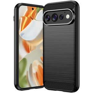 Mobigear Brushed Slim Google Pixel 11 Pro Hoesje Flexibel TPU Backcover - Zwart