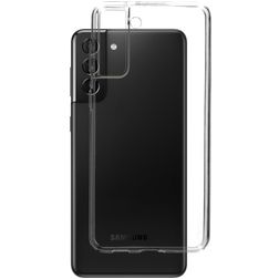 Mobiparts Classic Doorzichtig Samsung Galaxy S21 Plus Hoesje Flexibel TPU Backcover - Transparant