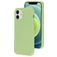 Mobiparts iPhone 12 Mini Siliconen Hoesje Backcover - Pistache Green