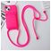 Mobigear Lanyard Card iPhone 15 Siliconen Hoesje met koord en Pasjeshouder - Roze