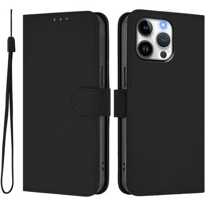 Mobigear Urban Wallet iPhone 16 Pro Max Hoesje Bookcase Portemonnee - Zwart