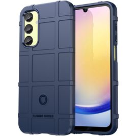 Mobigear Rugged Shield Samsung Galaxy A55 Hoesje Flexibel TPU Backcover Shockproof - Blauw