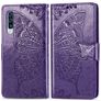 Mobigear Butterfly Samsung Galaxy A70 Hoesje Bookcase Portemonnee - Paars