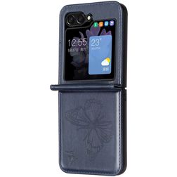 Mobigear Butterfly Samsung Galaxy Z Flip 6 Hoesje Backcover - Blauw