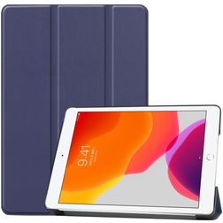 Mobigear Tri-Fold iPad 7 (2019) Hoes Bookcase - Donkerblauw