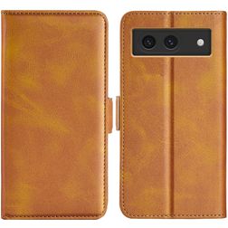 Mobigear Slim Magnet Google Pixel 8a Hoesje Bookcase Portemonnee - Cognac