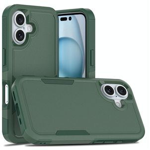 Mobigear Heavy Armor iPhone 16 Hoesje Hardcase Backcover Shockproof - Groen