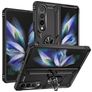 Mobigear Armor Ring Samsung Galaxy Z Fold 4 Hoesje Hardcase Backcover Shockproof met Ringhouder - Zwart
