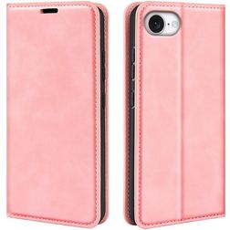 Mobigear Retro Slim iPhone 16e Hoesje Bookcase Portemonnee - Roze