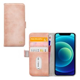 Mobilize Elite Gelly iPhone 12 Mini Hoesje Bookcase - Soft Pink