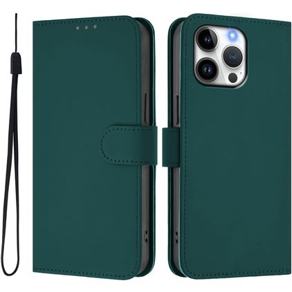 Mobigear Urban Wallet iPhone 16 Pro Max Hoesje Bookcase Portemonnee - Groen