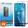 Mobigear Premium OPPO A12 Glazen Screenprotector - Case Friendly - Zwart (3-Pack)