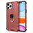 Mobigear Honeycomb Ring iPhone 12 Pro Max Hoesje Hardcase Backcover Shockproof met Ringhouder - Rood