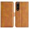 Mobigear Slim Magnet Sony Xperia 1 IV Hoesje Bookcase Portemonnee - Cognac