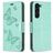 Mobigear Butterfly Samsung Galaxy S24 Plus Hoesje Bookcase Portemonnee - Groen