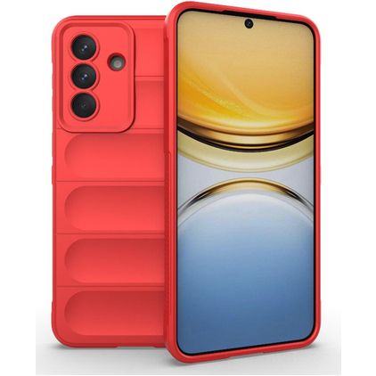 Mobigear Bumpy Samsung Galaxy A57 Hoesje Flexibel TPU Backcover - Rood