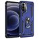 Mobigear Armor Ring Motorola Moto G82 Hoesje Hardcase Backcover Shockproof met Ringhouder - Blauw