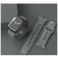 Mobigear Sport Armor Siliconen Apple Watch Bandje Druksluiting - 42/41/40/38 mm - Grijs