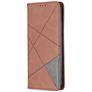 Mobigear Rhombus Slim Xiaomi Redmi Note 11T Hoesje Bookcase - Bruin
