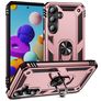 Mobigear Armor Ring Samsung Galaxy A35 Hoesje Hardcase Backcover Shockproof met Ringhouder - Roségoud