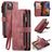 Caseme C30 iPhone 14 Plus Hoesje Bookcase Portemonnee - Rood