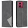 Mobigear Rhombus Slim Motorola Moto G84 Hoesje Bookcase - Zwart