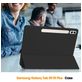 Mobigear Tri-Fold Gel Samsung Galaxy Tab S9 FE Plus Hoes Bookcase + Stylus Houder - Zwart