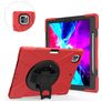 Mobigear SureGrip XGuard iPad Air 13 Inch (2025) Hoes Hard Kunststof,Siliconen Backcover + Stylus Houder + Schouderband + Standaard - Rood