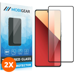 Mobigear Premium Xiaomi Redmi Note 13 Pro 4G Glazen Screenprotector - Case Friendly - Zwart (2-Pack)
