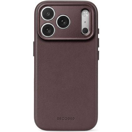 Decoded iPhone 18 Pro MagSafe Hoesje Echt Leer Backcover Shockproof - Chocolat Brown