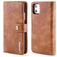 Mobigear Snap Button iPhone 11 Hoesje Uitneembare 2in1 Bookcase Portemonnee - Bruin