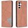 Mobigear Rhombus Slim Samsung Galaxy S23 FE Hoesje Bookcase - Bruin