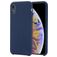 Mobigear Rubber Touch iPhone XR Siliconen Hoesje Backcover - Marineblauw
