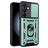 Mobigear Armor Ring Cam Slide Samsung Galaxy S24 FE Hoesje Hardcase Backcover Shockproof met Ringhouder en Camera Slider - Groen