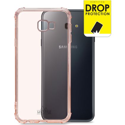 My Style Protective Flex Samsung Galaxy J4 Plus Hoesje Flexibel TPU Backcover Shockproof - Soft Pink