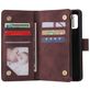 Mobigear Zipper Samsung Galaxy A41 Hoesje Bookcase Portemonnee - Bruin