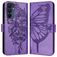 Mobigear Butterfly Samsung Galaxy A16 Hoesje Bookcase Portemonnee - Paars