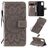 Mobigear Sunflower Samsung Galaxy S20 Plus Hoesje Bookcase Portemonnee - Grijs