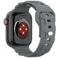 Mobigear Sport Armor Siliconen Apple Watch Bandje Druksluiting - 42/41/40/38 mm - Grijs