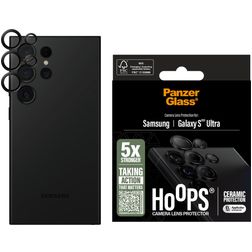 PanzerGlass Ceramic Hoops Samsung Galaxy S25 Ultra Glazen Camera Lens Protector - Case Friendly