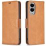 Mobigear Excellent Samsung Galaxy S25 Edge Hoesje Bookcase Portemonnee - Cognac