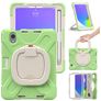 Mobigear RingGuard iPad Mini 7 (2024) Hoes Hard Kunststof,Siliconen Backcover + Stylus Houder + Schouderband + Standaard - Groen