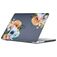 Mobigear Design MacBook Air 15 Inch (2023-2026) Hoes Hardshell Laptopcover MacBook Case - Flowers Black - Model A2941 / A3114 / A3241 / A3448