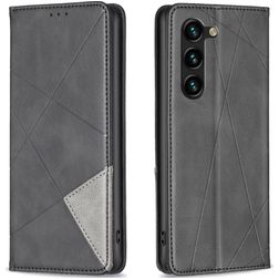 Mobigear Rhombus Slim Samsung Galaxy S23 Plus Hoesje Bookcase - Zwart
