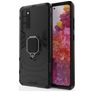 Mobigear Armor Ring Samsung Galaxy S20 FE Hoesje Hardcase Backcover Shockproof met Ringhouder - Zwart