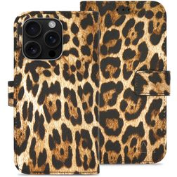 My Style Flex Wallet iPhone 16 Pro Hoesje Bookcase Portemonnee - Wild Leopard