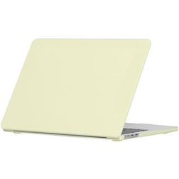 Mobigear Cream Matte MacBook Air 13 Inch (2022-2026) Hoes Hardshell Laptopcover MacBook Case - Geel - Model A2681 / A3113 / A3240 / A3449